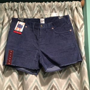 Brand New GAP Womans Blue Corduroy Jeans Zipper Front Back Pockets Belt Loops 14